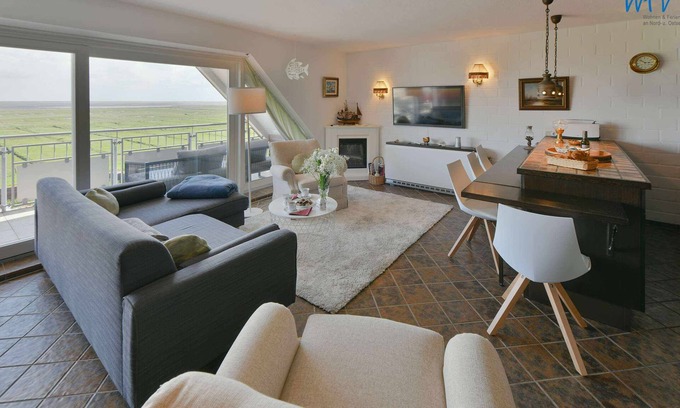 Juist Apartment | Relaxing vacation with a fantastic view of the Wadden Sea!