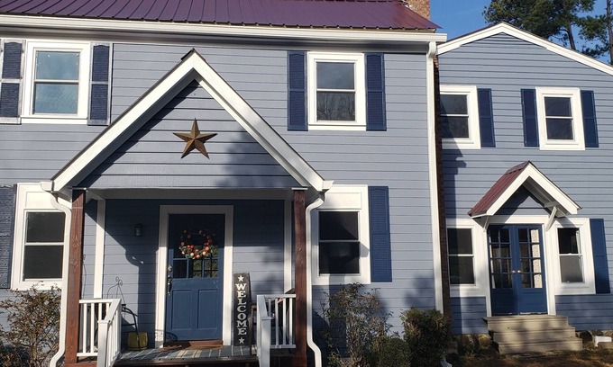McCain Cottage | Remodeled 1840s cottage with private pool by Jordan Lake!