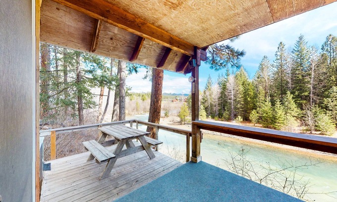 Cle Elum Cabin | Remote riverfront cabin with incredible views, deck, firepit & water access