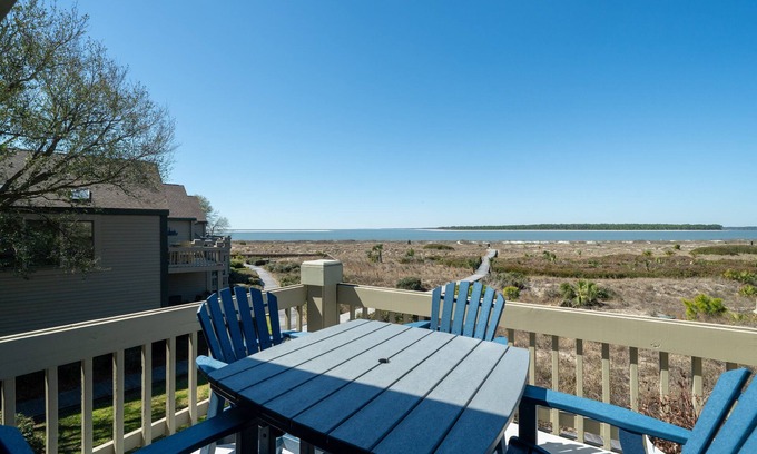 Seabrook Island Villa | Renovated 2 Bed/3 Bath 2nd Floor! Ocean Views! 2 Decks! Amenity Cards
