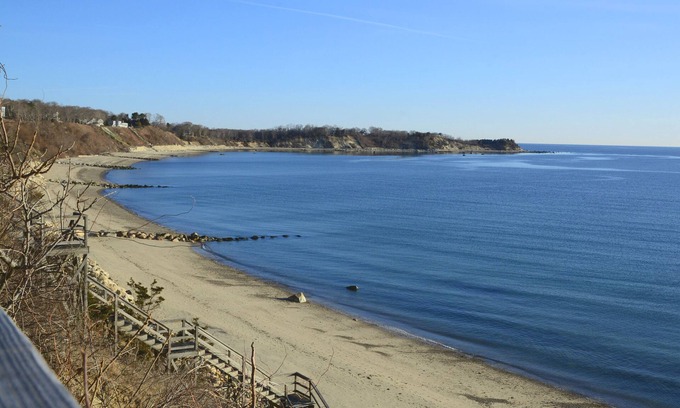 Manomet House | Renovated beach house w/fenced in yard, AC, waterviews & beach across street!