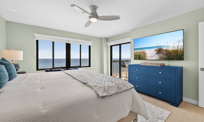 Ormond-by-the-Sea Condo | Renovated direct oceanfront condo with spacious balcony, heated pool, and garage parking