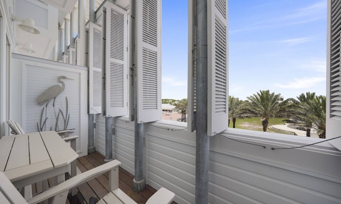 Seaside Condo | Renovated Penthouse in Seaside, Overlooking Amphitheater, Gulf Views, 2 Bikes