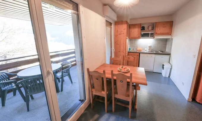 Avrieux Apartment | Residence Le Plein Soleil * - Studio 4 people Balcony