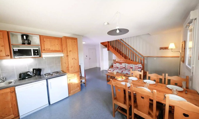 Avrieux Apartment | Residence Le Plein Soleil * - 2 Rooms Duplex 6/8 People Balcony