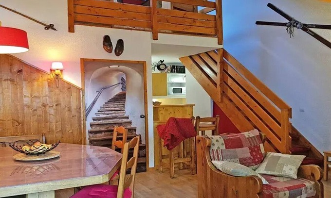 Puy-Saint-Vincent Apartment | Residence Parc Aux Etoiles - B204PAE - APARTMENT DUPLEX 2 CHAMBRES, BALCONA
