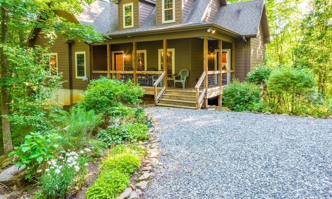 Sylva House | Rest on the Rocks - A Charming home nestled in a canopy of forest trees and mountain rocks!