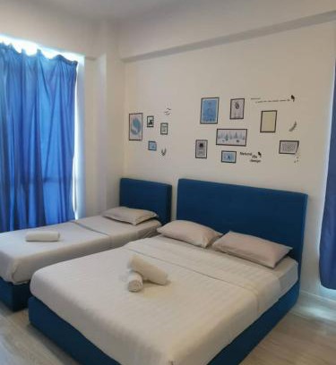 Downtown Kota Kinabalu Apartment | reSTARY - Blue Dream, Sutera Avenue Infinity Pool - Imago Opposite - KK City- 2BR,5Pax 来沙旅 蓝梦主题公寓 - 无边际日落海景泳池 - Imago商场对面 - KK市中心 - 2房5人