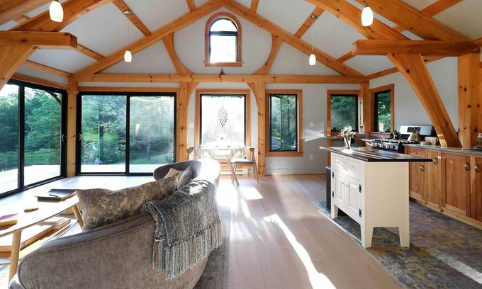 Spring Mills Cabin | Restorative Spring Mills Retreat w/ Pond!
