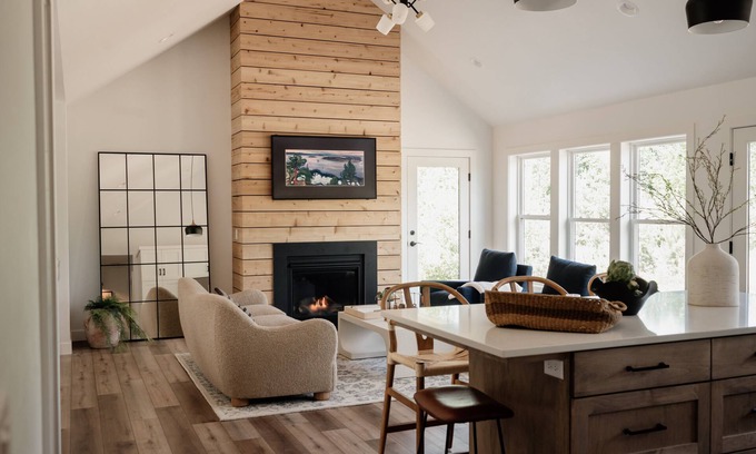 Egg Harbor House | Retreat Azure with Outdoor Hot tub - Mins to Egg Harbor Marina