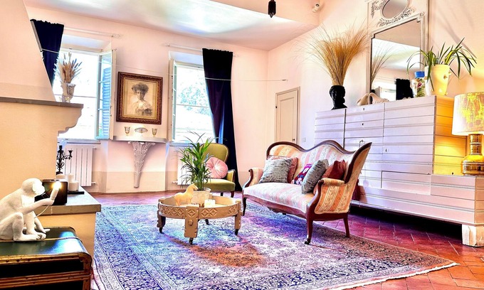 Montespertoli Villa | Retro chic 1800s villa w/pool, park, terrace & concierge, 30 min from Florence