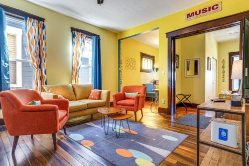 Fountain Square House | Retro-Inspired Indy Home Walk to Fountain Square!