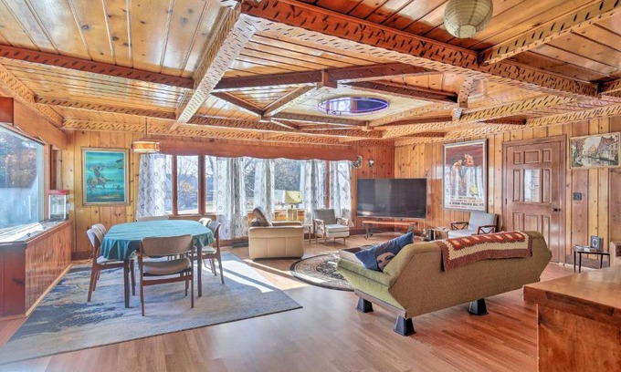 Rhinelander House | Retro Rhinelander Lake Retreat with Fire Pit!
