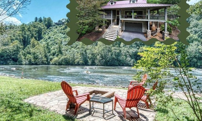 Murphy House | "River Paradise!" Luxury waterfront home situated on beautiful Hiawassee River.