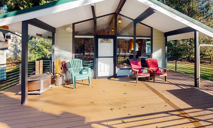 Baring House | Riverfront, dog-friendly home with hot tub & 262 feet of waterfront property