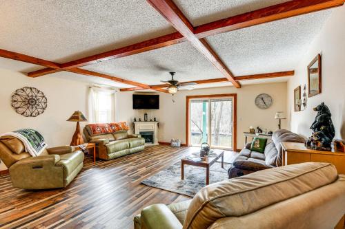 Peru House | Riverfront Peru Cabin about 2 Mi to Lake Champlain!