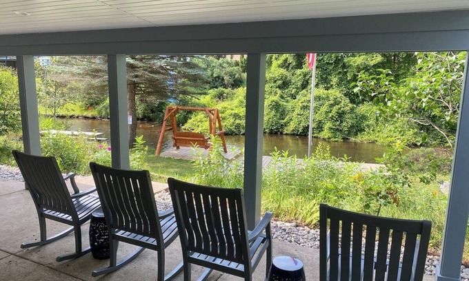 Grayling House | Riverfront Retreat in Grayling