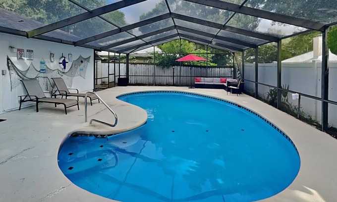 St. Augustine South House | Rivers Edge Retreat | Private Pool with Bar and Close to Beaches + Town