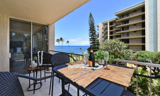 Kahana Condo | RK 301 Remodeled OceanFront 2BD w Pool and AC