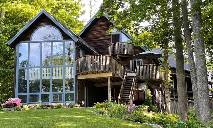 Camden House | Rockport village house with great decks & views - walk to harbor & town
