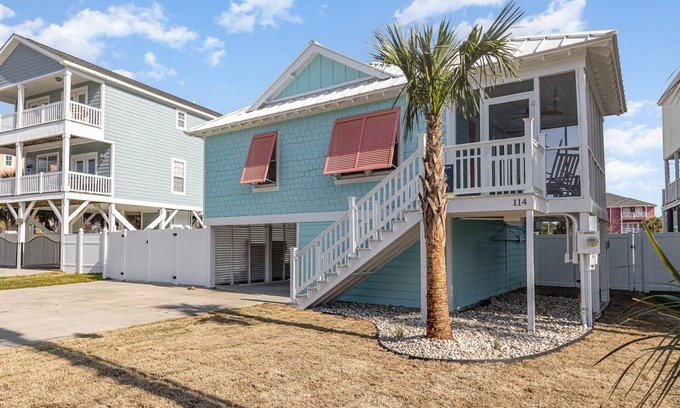 Garden City House | Rocks On The Side: Backyard Oasis – Steps to Sand, Private Pool!