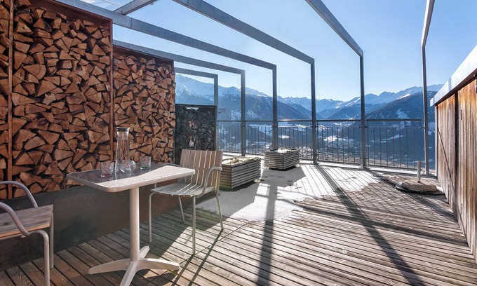 Sluderno Apartment | Room 'Mairhof Stilfser Joch Zi 6' with Mountain View, Private Terrace and Shared Garden