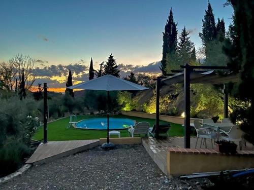 Campanillas House | rural loft with pool views peaceful place near the center