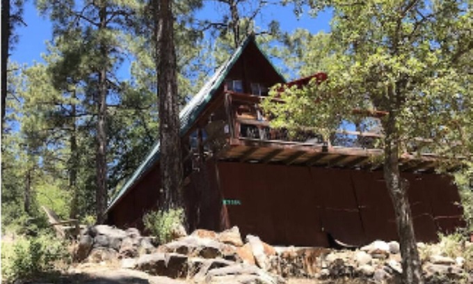 Crown King Apartment | rustic a frame cabin in woods