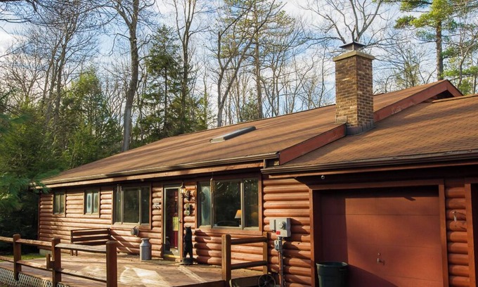 Jim Thorpe House | Rustic Country Home Log Sided On Wooded 5 Acres
