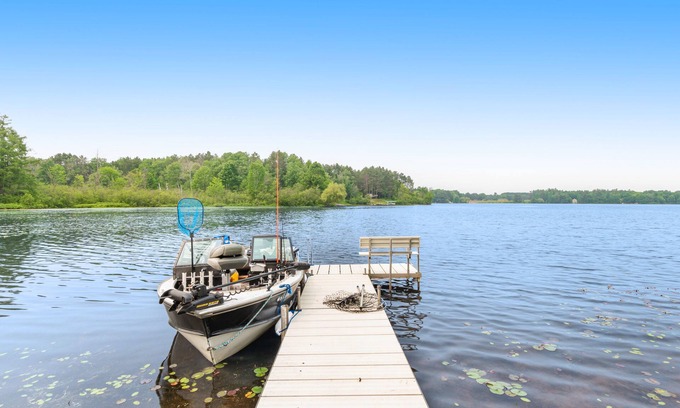Mercer Cabin | Rustic dog-friendly cabin on Grand Portage Lake with lake views, firepit, WiFi