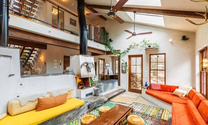 Saugerties House | Rustic Quarry Luxury with Private Lake