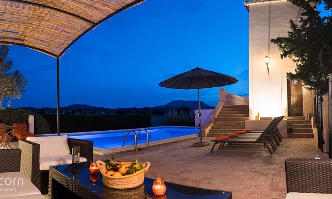 Montuiri Villa | RUSTIC VILLA WITH POOL, AC, BBQ, and big GARDEN