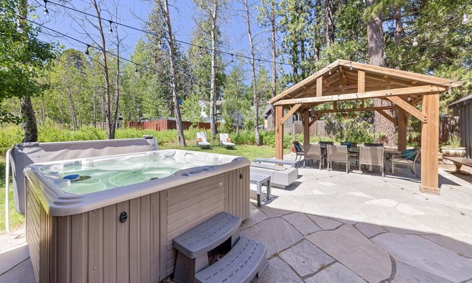 Tahoe City House | Rustling Grove - Pet-Friendly, Walking to Lake & Downtown - Private Hot Tub