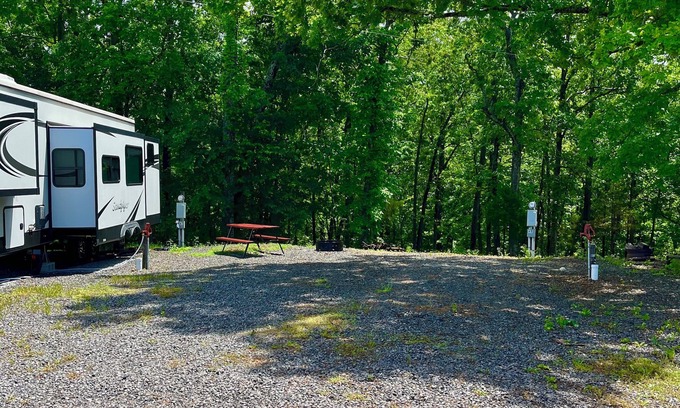Aurora RV Rental | RV Site #48 Back in - Big Rig Friendly 70ftx30ft
