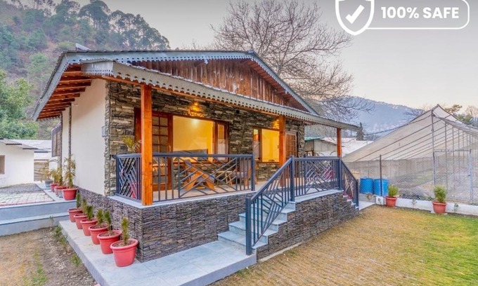 Bhimtal House | SaffronStays Kurmavana, Bhimtal - luxury cottage with pool and lawn - All clear roads