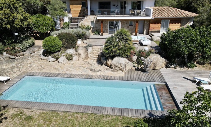 Cirendinu Villa | SAINTE LUCIE DE PORTO VECCHIO, HEATED POOL, SEA VIEW, CABANON BLEU BEACH,