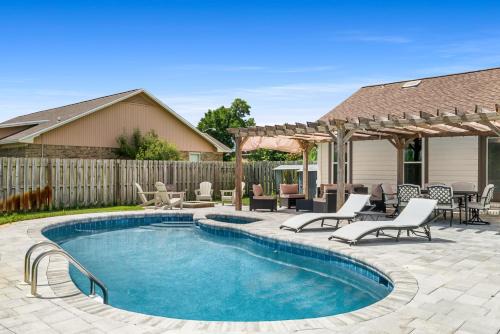 Panama City House | Salt Water POOL, GAME room, KING BED &PET friendly