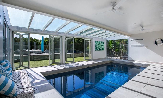 St. Andrews Beach House | Saltaire St Andrews Beach - Set on a 1/2 acre with indoor swimming pool and 2 living areas