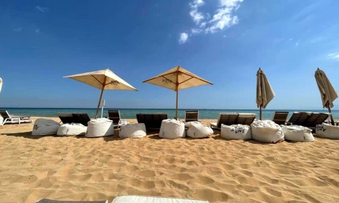 Ain Sokhna Ski Chalet | Salty Sea life - 2 bedroom wide pool view at Azha