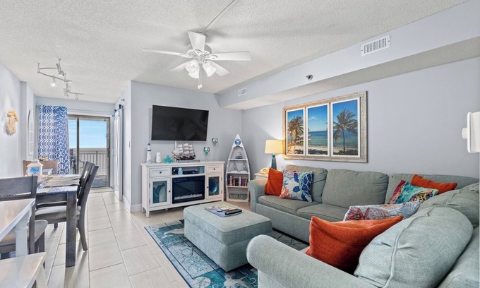 Crescent Beach Condo | San a bel 610, Lovely 2 BR Ocean Front Condo with an Indoor Swimming Pool and Ocean Front Hot Tub