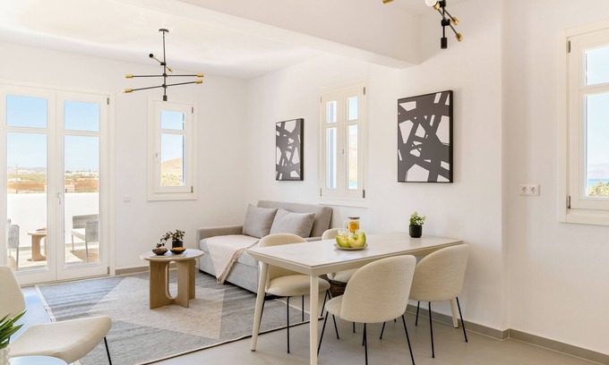 Molos Apartment | Sanders Paros Gardens - Nifty 1-Bdr Apt w Balcony
