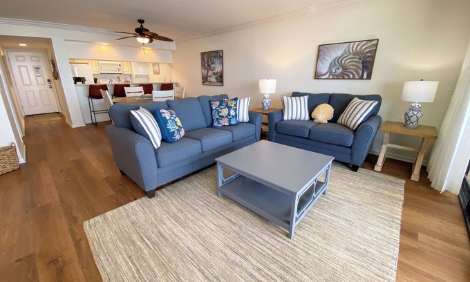 Punta Rassa Condo | Sanibel Harbour Resort - 314: Stylish condo steps away from private beach.