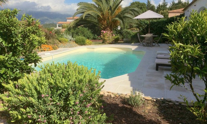 Alata Bed & Breakfast | Santa Paola charming guest room, swimming pool, mountain view, Ajaccio