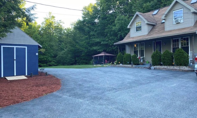 Lake Desolation House | Saratoga rental: 18 mins to track, with plenty of privacy, across from lake.