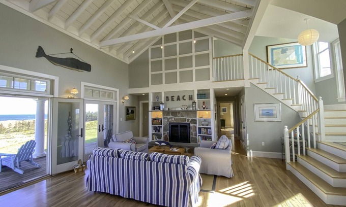 French River House | Schooner Watch - ocean view for miles, private acreage, minutes to sandy beach