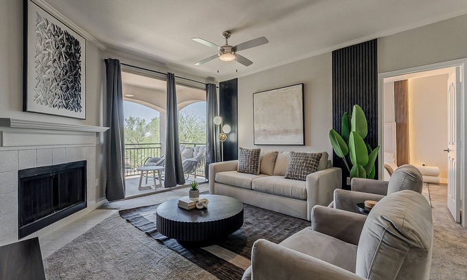 North Scottsdale Apartment | Scottsdale 2BR Pool Gym Free Parking Central