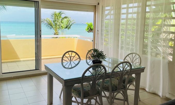 Bas du Fort Apartment | Sea, boat and mountain views, beach just around the corner!