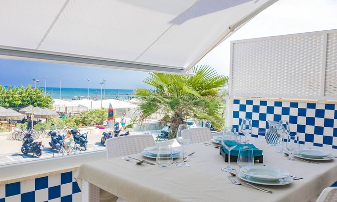Senigallia Apartment | Sea view apartment in Senigallia with furnished balcony and parking space