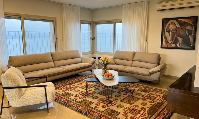 Tiberias Apartment | sea view penthouse with 3 floors and an hot tub! can host up to 15 people .n