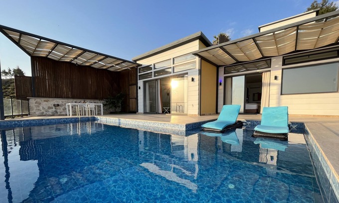 Uzumlu Villa | Sea View Villa with Pool in Kas - AWZ 114